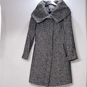 Cole Haan Black and White Women's Coat